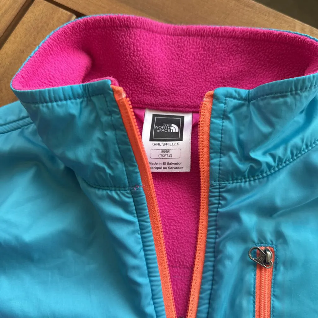 The North Face The North Face - Girl's Fleece - MSRP $85: Pink/Blue/Orange-children-10/12