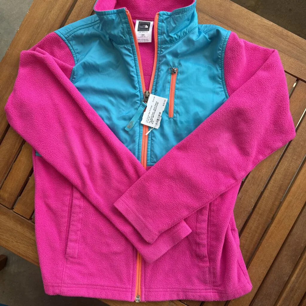 The North Face The North Face - Girl's Fleece - MSRP $85: Pink/Blue/Orange-children-10/12