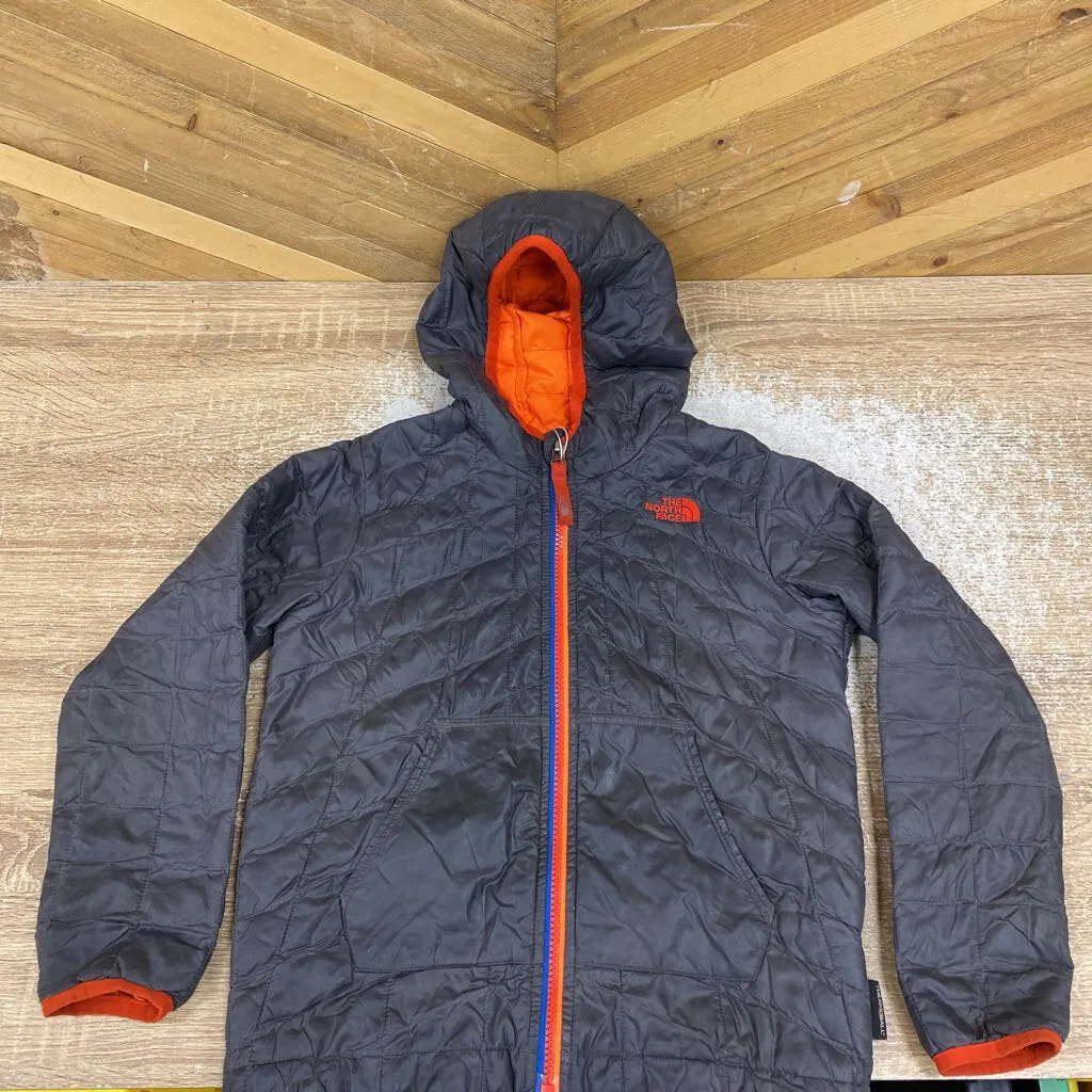 The North Face The North Face - Kids' hooded thermoball jacket - MSRP $170: Grey / Orange-children-6