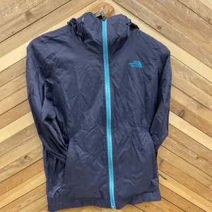 The North Face The North Face - Women's WindWall Hooded Windbreaker Jacket - MSRP $135: Grey/Blue-women-XS