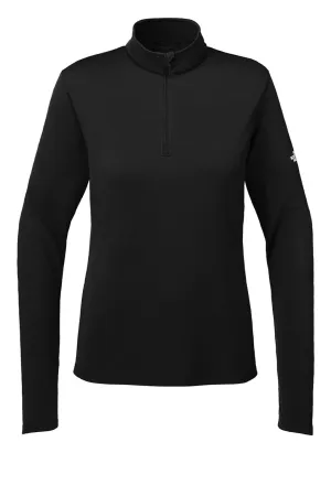 The North Face Womens Ambition Moisture Wicking 1/4 Zip Sweatshirt - Black Clothing The-North-Face