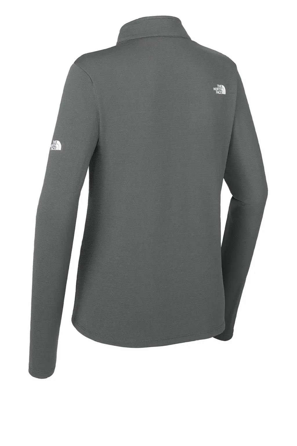 The North Face Womens Ambition Moisture Wicking 1/4 Zip Sweatshirt - Smoked Pearl Grey Clothing The-North-Face