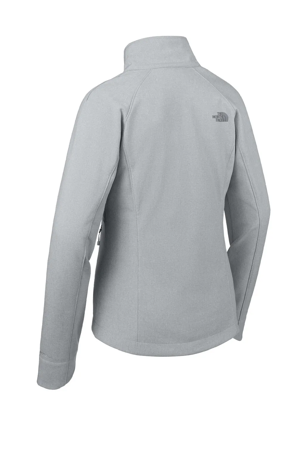 The North Face Womens Apex Barrier Wind & Water Resistant Full Zip Jacket - Heather Light Grey Clothing The-North-Face