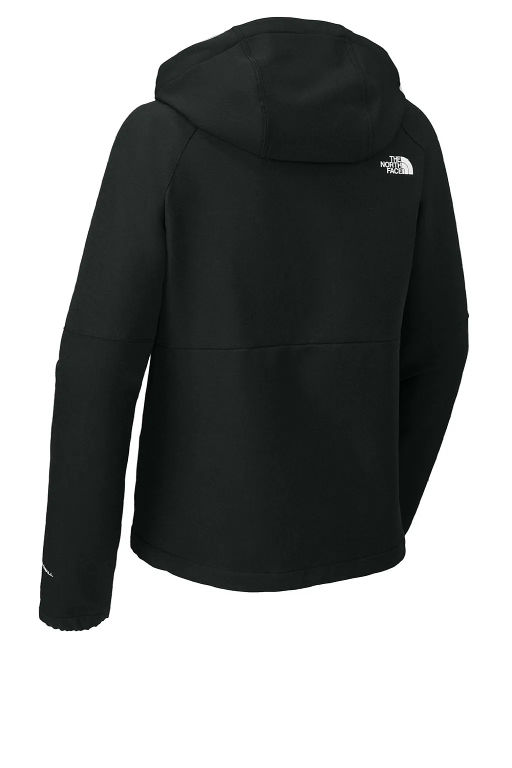 The North Face Womens Barr Lake Water Resistant Soft Shell Full Zip Hooded Jacket - Heather Black Clothing The-North-Face