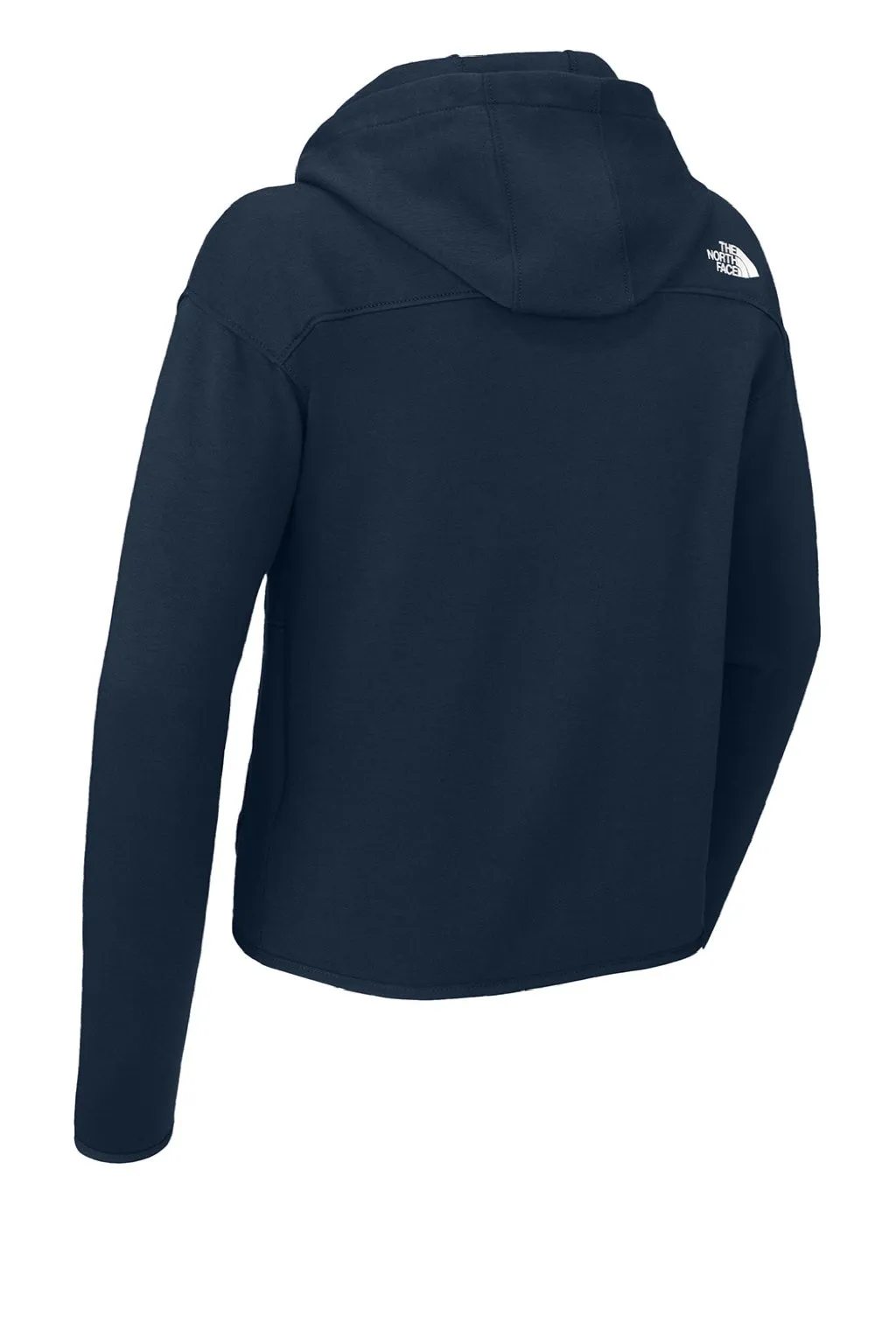 The North Face Womens Double Knit Full Zip Hooded Sweatshirt Hoodie w/ Pockets - Summit Navy Blue Clothing The-North-Face
