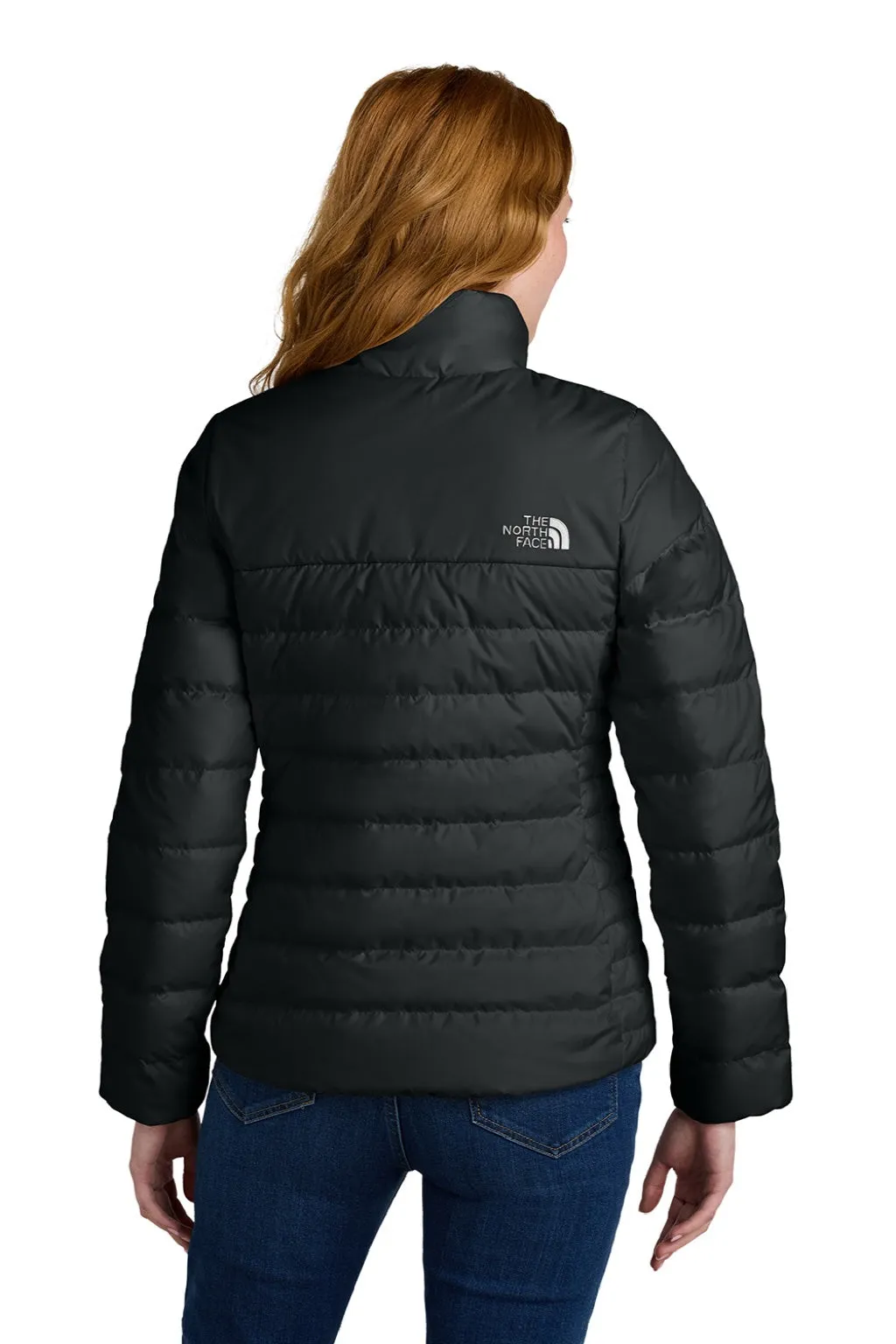 The North Face Womens Down Hybrid Water Resistant Full Zip Jacket - Black Clothing The-North-Face
