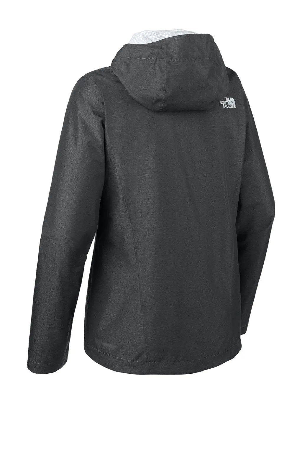 The North Face Womens DryVent Windproof & Waterproof Full Zip Hooded Jacket - Heather Dark Grey Clothing The-North-Face