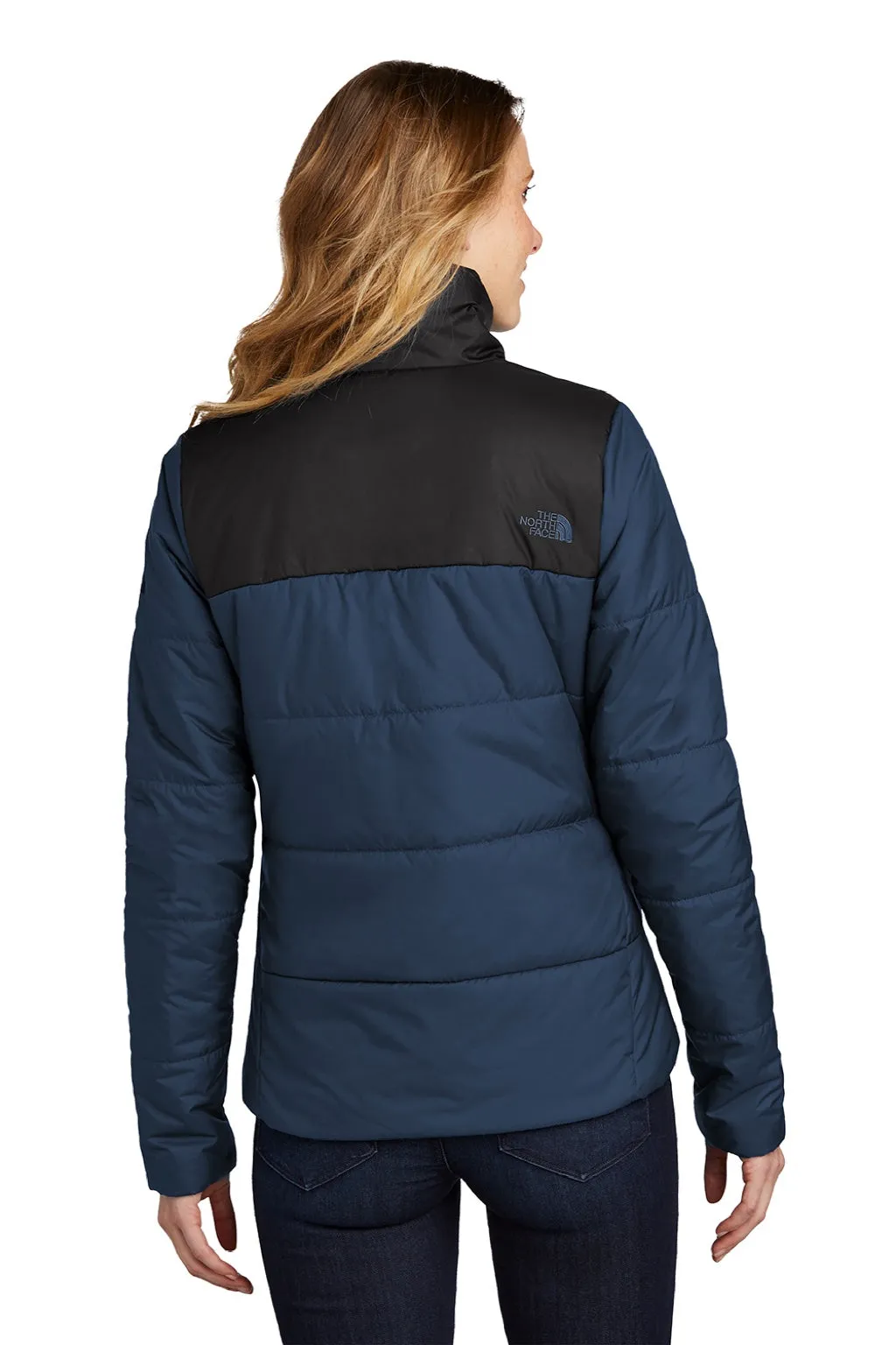 The North Face Womens Everyday Water Resistant Insulated Full Zip Jacket - Shady Blue Clothing The-North-Face