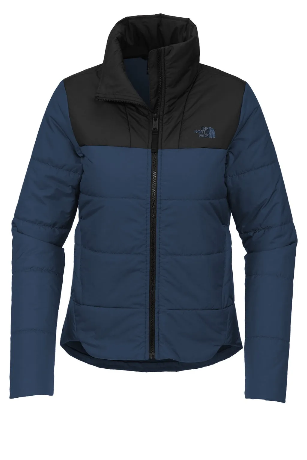 The North Face Womens Everyday Water Resistant Insulated Full Zip Jacket - Shady Blue Clothing The-North-Face