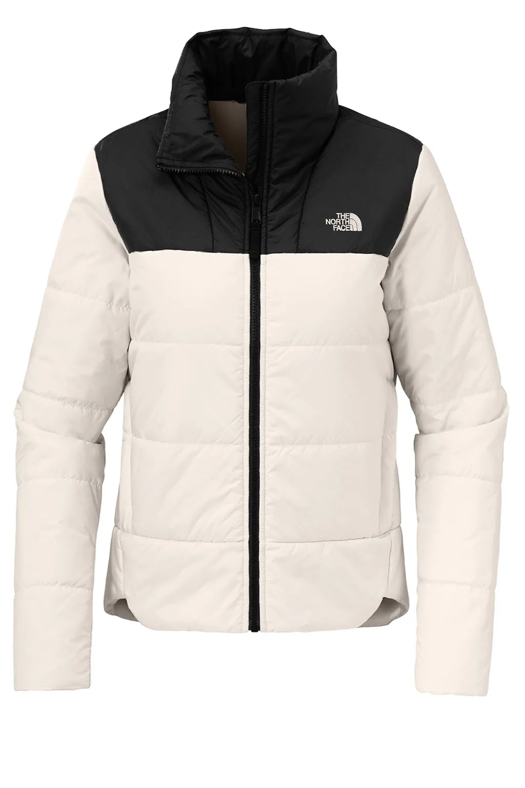The North Face Womens Everyday Water Resistant Insulated Full Zip Jacket - Vintage White Clothing The-North-Face