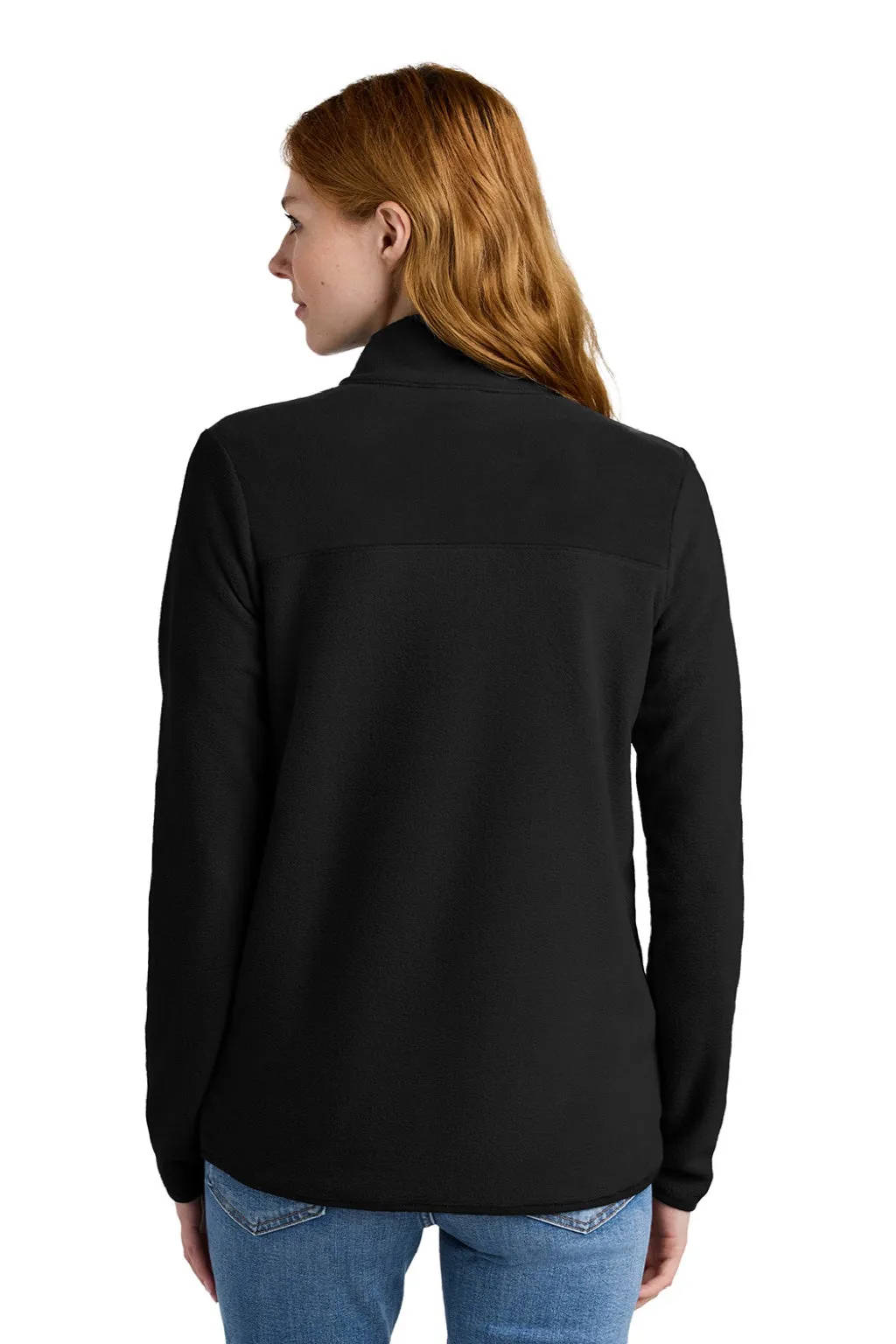 The North Face Womens Glacier Fleece 1/4 Zip Jacket - Black Clothing The-North-Face