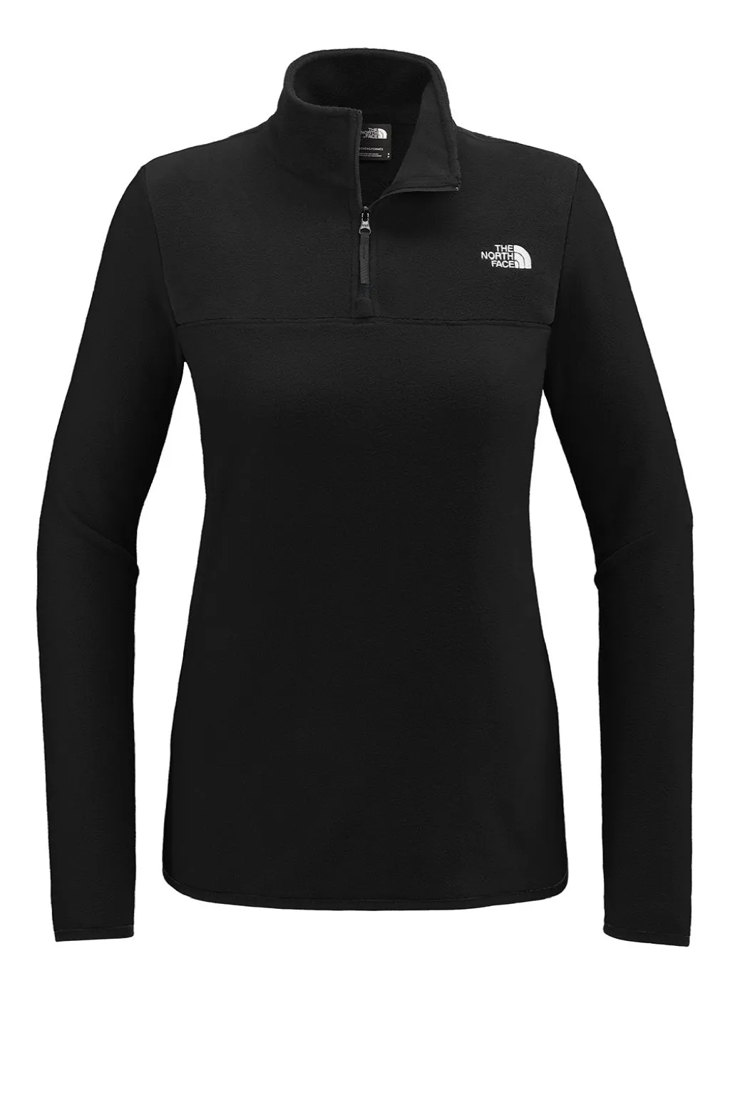 The North Face Womens Glacier Fleece 1/4 Zip Jacket - Black Clothing The-North-Face