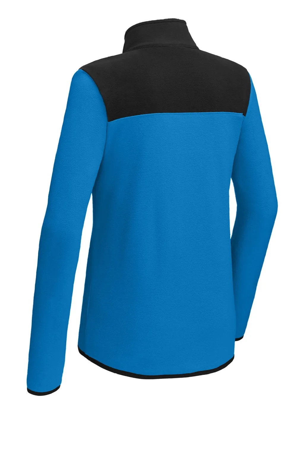 The North Face Womens Glacier Fleece 1/4 Zip Jacket - Hero Blue/Black Clothing The-North-Face