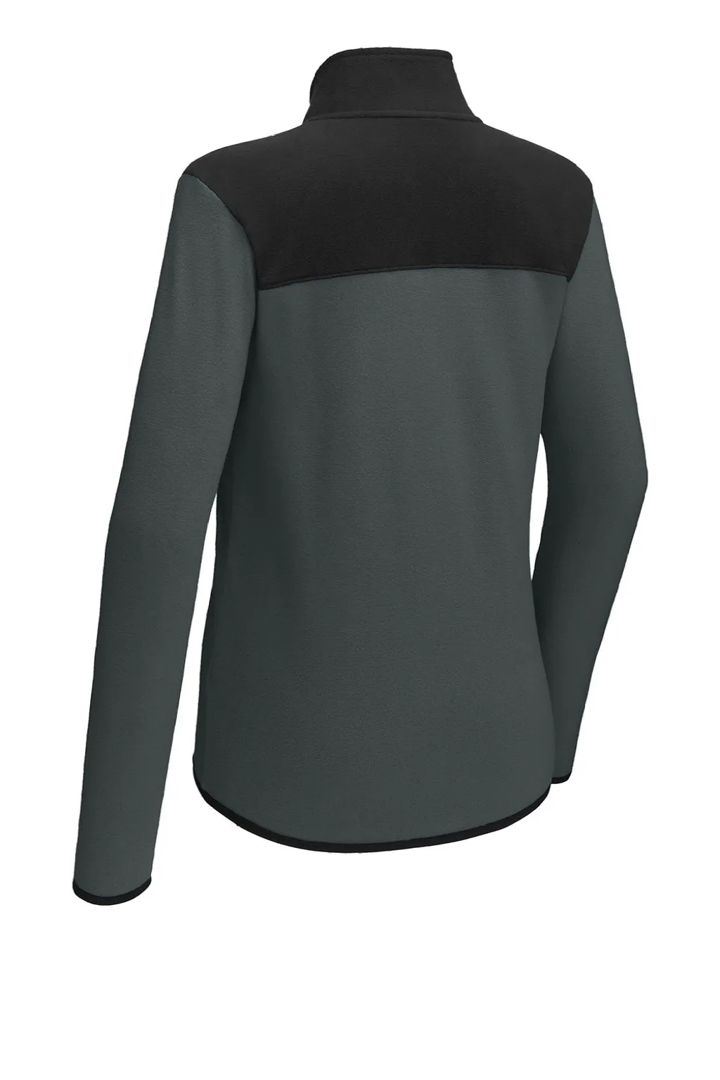 The North Face Womens Glacier Fleece Full Zip Jacket - Asphalt Grey/Black Clothing The-North-Face