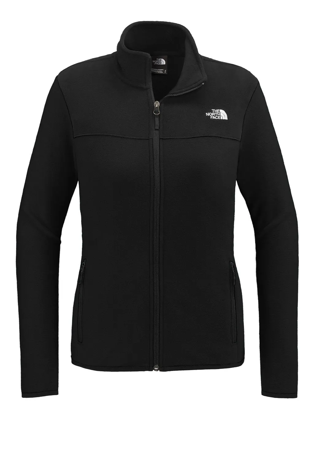 The North Face Womens Glacier Fleece Full Zip Jacket - Black Clothing The-North-Face