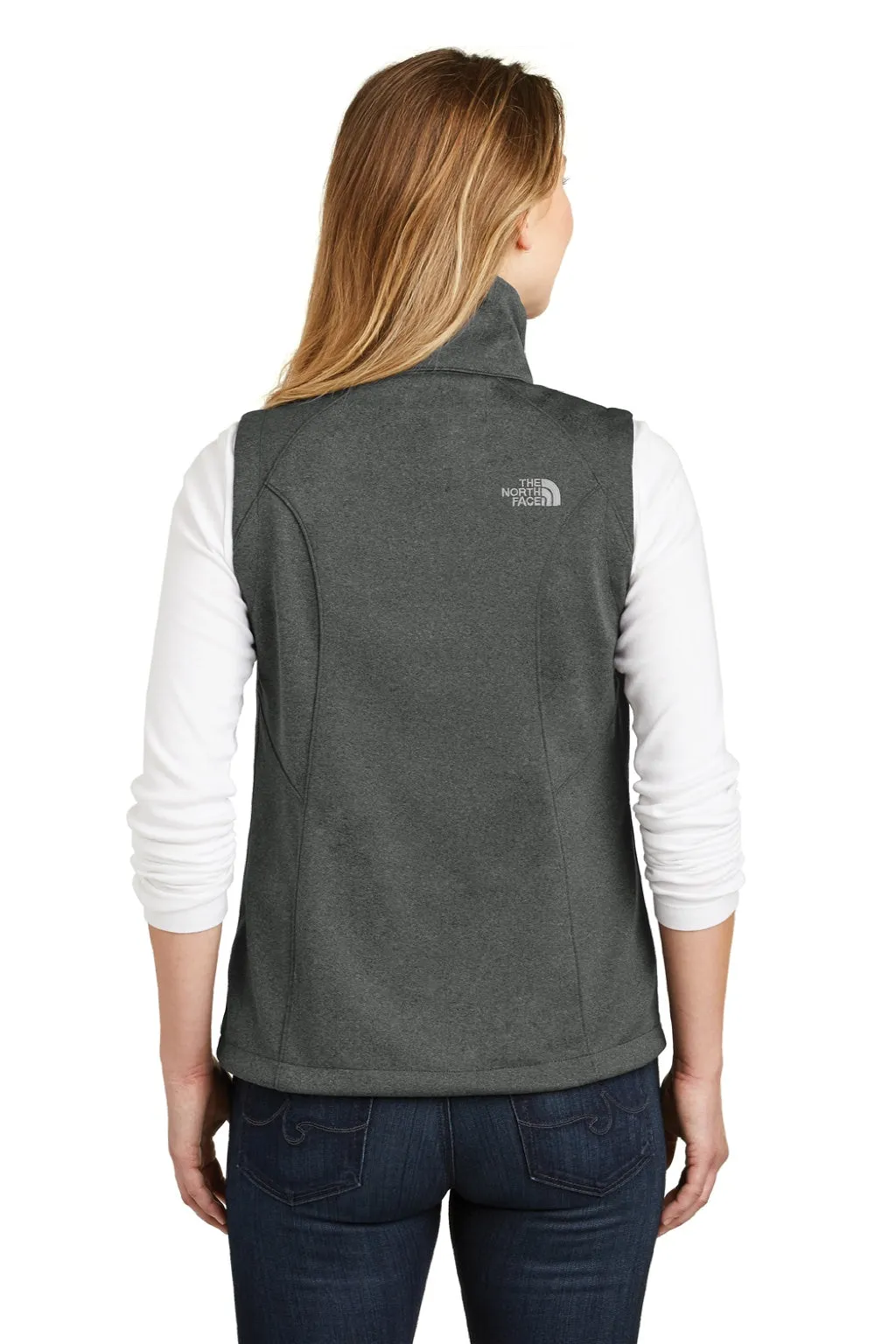 The North Face Womens Ridgeline Wind & Water Resistant Full Zip Vest - Heather Dark Grey Clothing The-North-Face