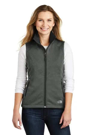 The North Face Womens Ridgeline Wind & Water Resistant Full Zip Vest - Heather Dark Grey Clothing The-North-Face
