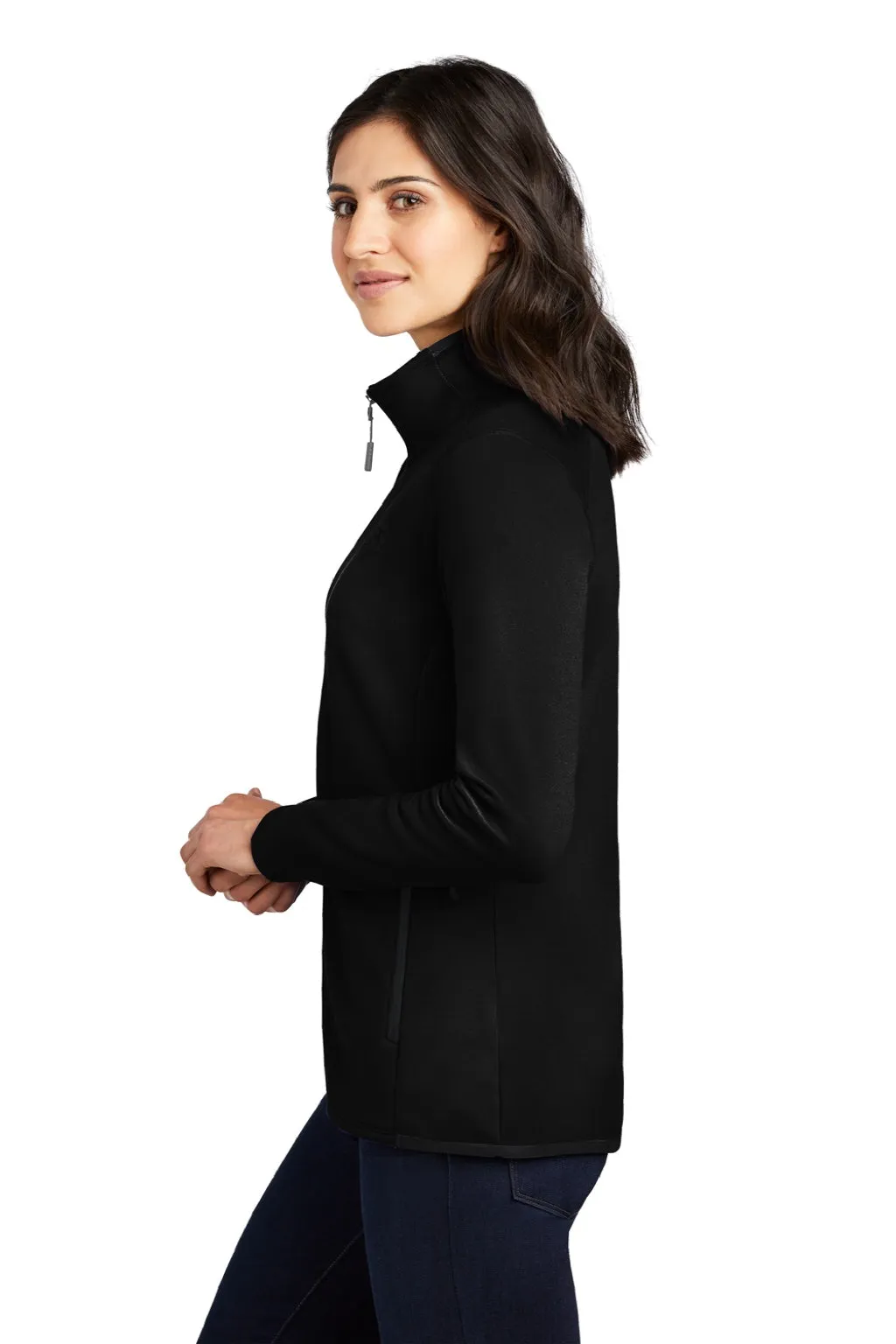 The North Face Womens Skyline Full Zip Fleece Jacket - Black Clothing The-North-Face
