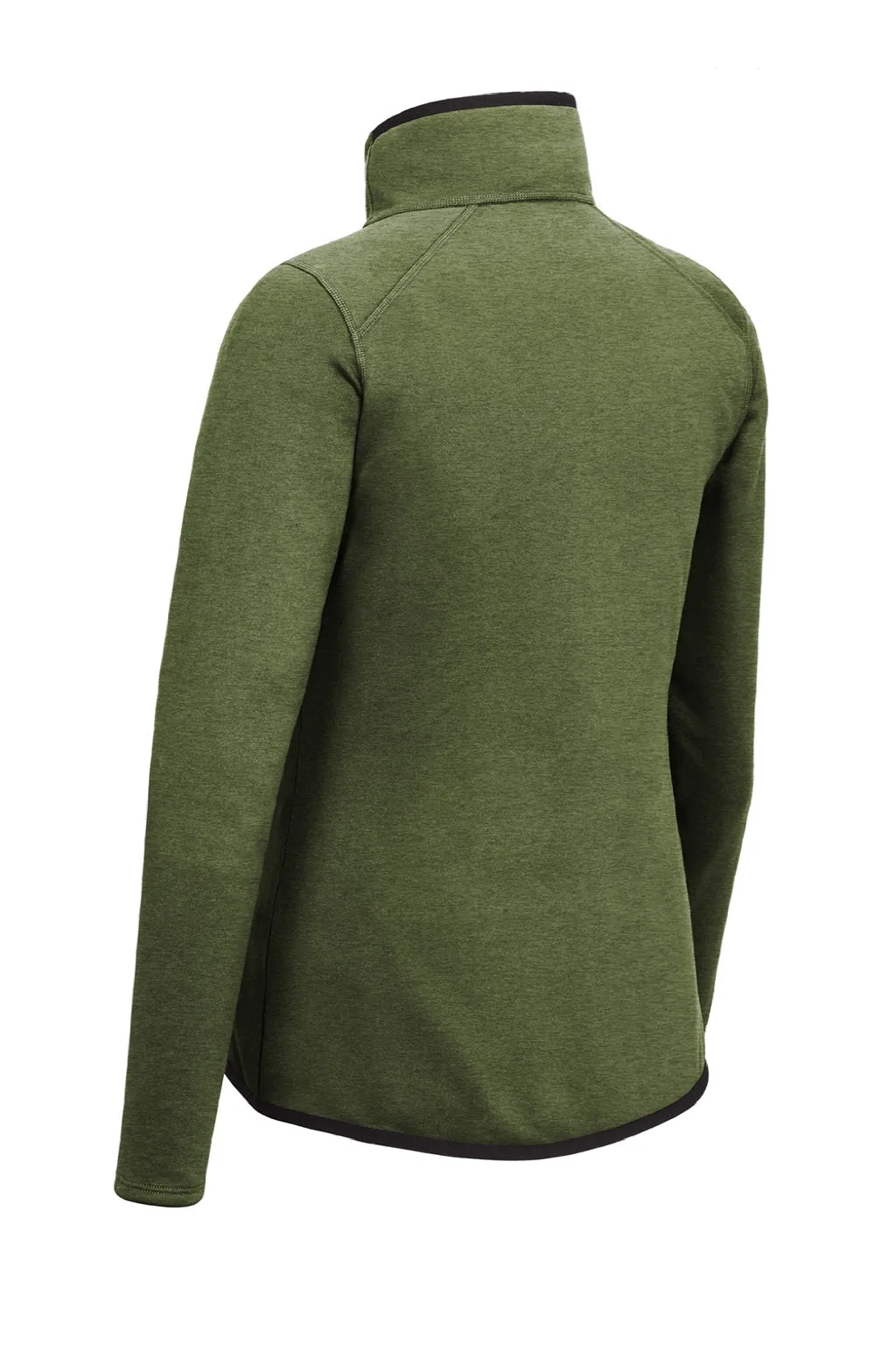 The North Face Womens Skyline Full Zip Fleece Jacket - Heather Clover Green Clothing The-North-Face