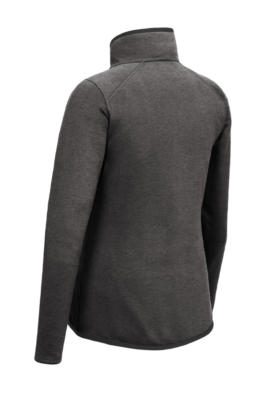 The North Face Womens Skyline Full Zip Fleece Jacket - Heather Dark Grey Clothing The-North-Face
