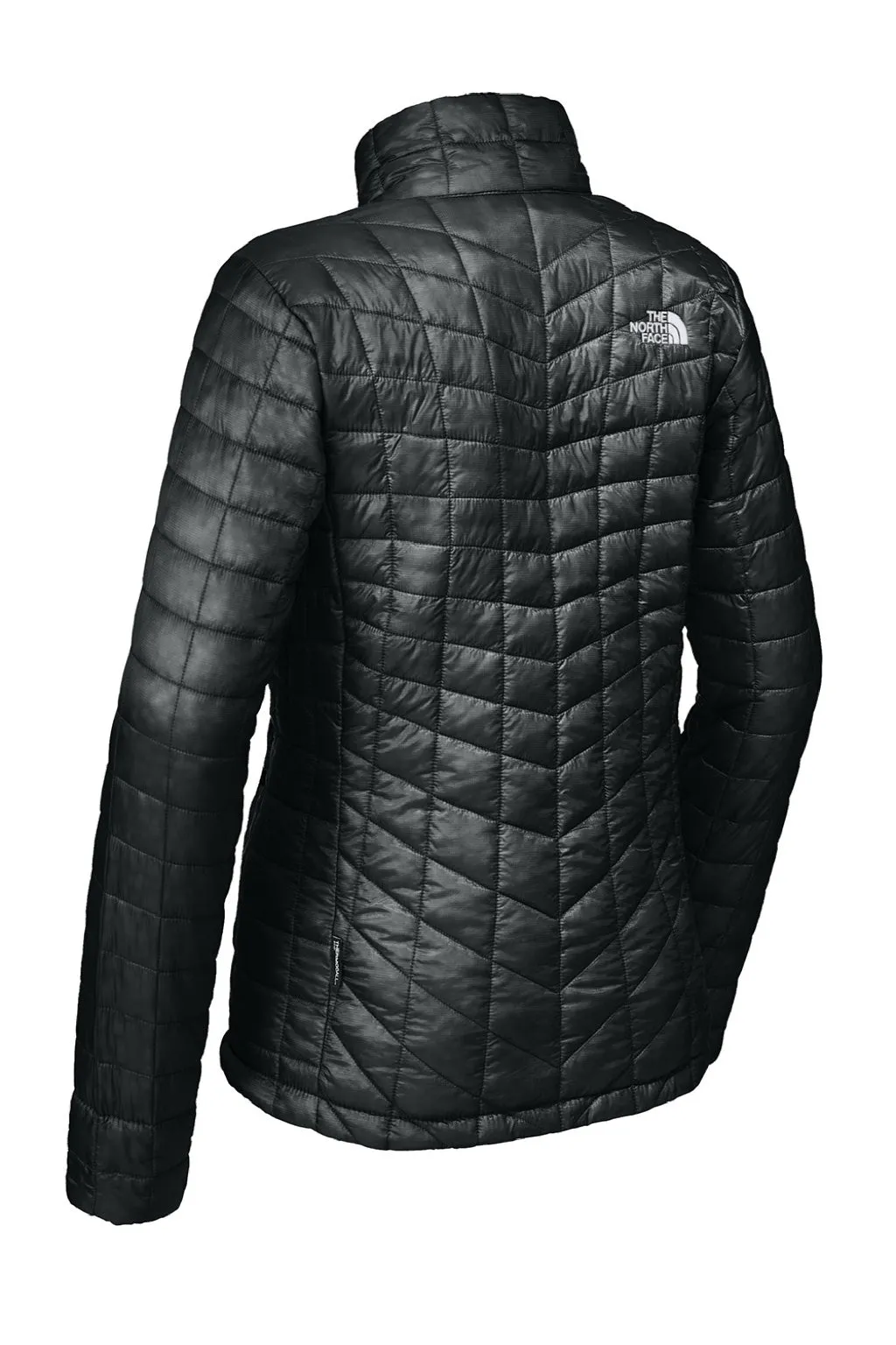 The North Face Womens ThermoBall Trekker Water Resistant Full Zip Jacket - Black Clothing The-North-Face