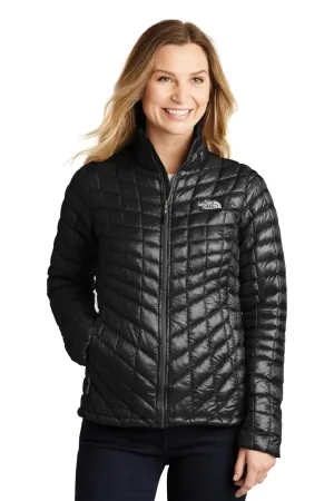 The North Face Womens ThermoBall Trekker Water Resistant Full Zip Jacket - Black Clothing The-North-Face