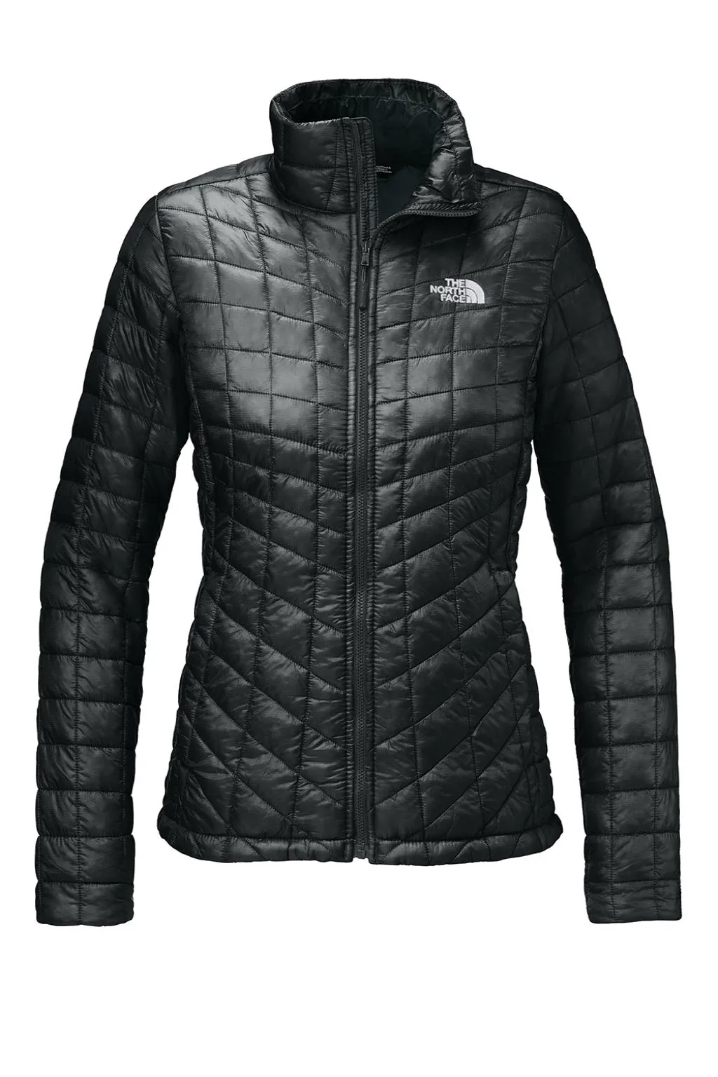 The North Face Womens ThermoBall Trekker Water Resistant Full Zip Jacket - Black Clothing The-North-Face