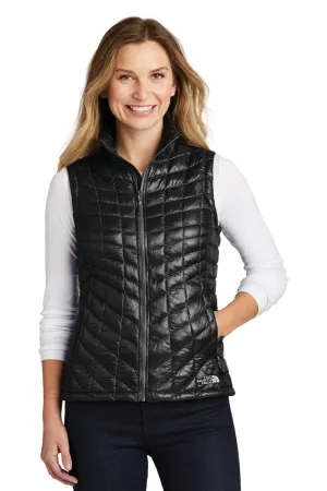 The North Face Womens ThermoBall Trekker Water Resistant Full Zip Vest - Black Clothing The-North-Face