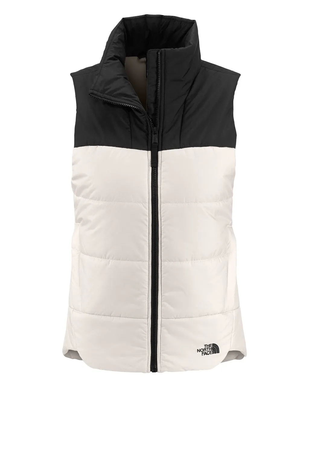 The North Face Womens Water Resistant Everyday Insulated Full Zip Vest - Vintage White Clothing The-North-Face