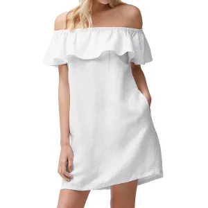 Tommy Bahama St. Lucia Off The Shoulder Dress Cover Up - White Tommy Bahama Clothing