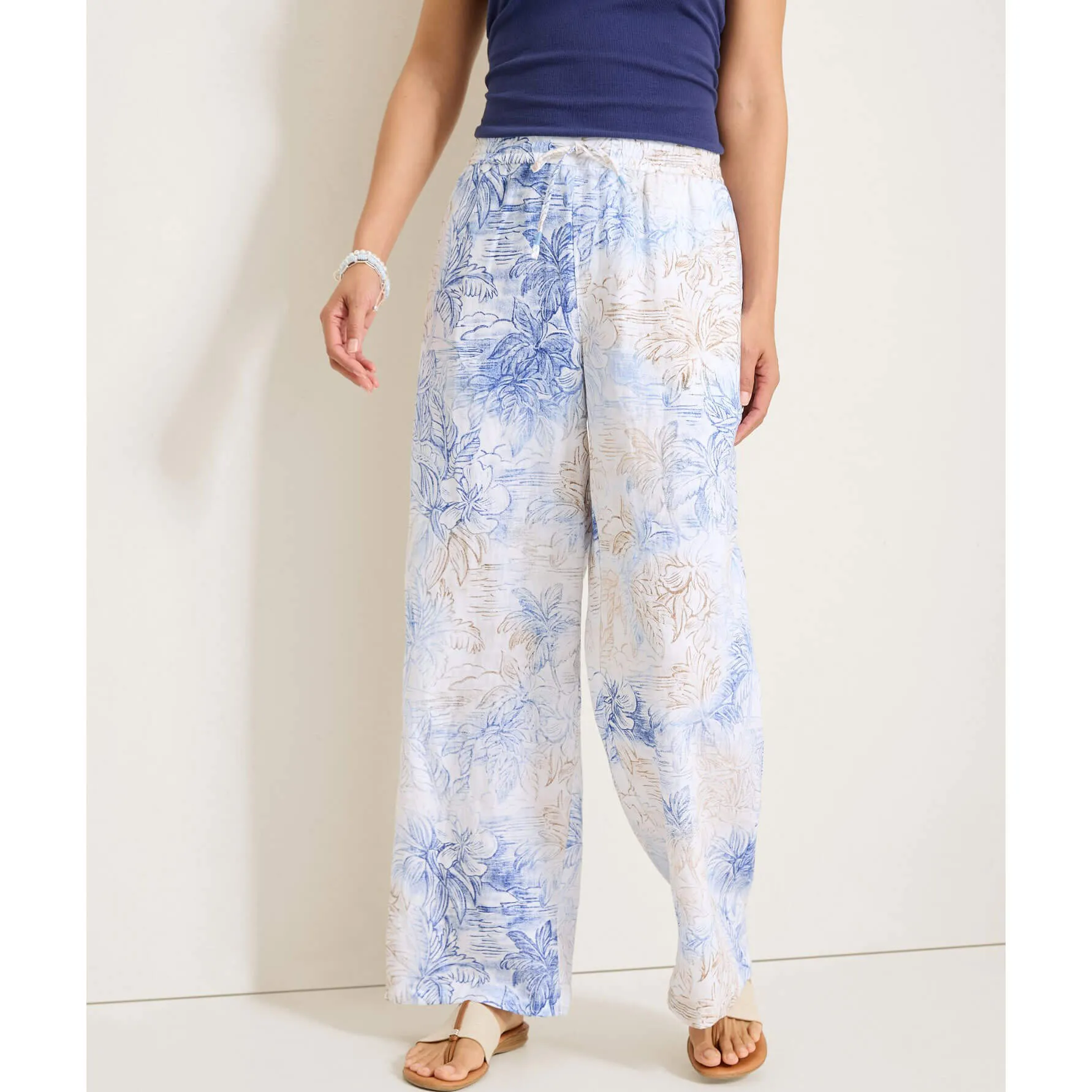 Tommy Bahama Women's Dolce Bay Easy Linen Pants - White Tommy Bahama Clothing