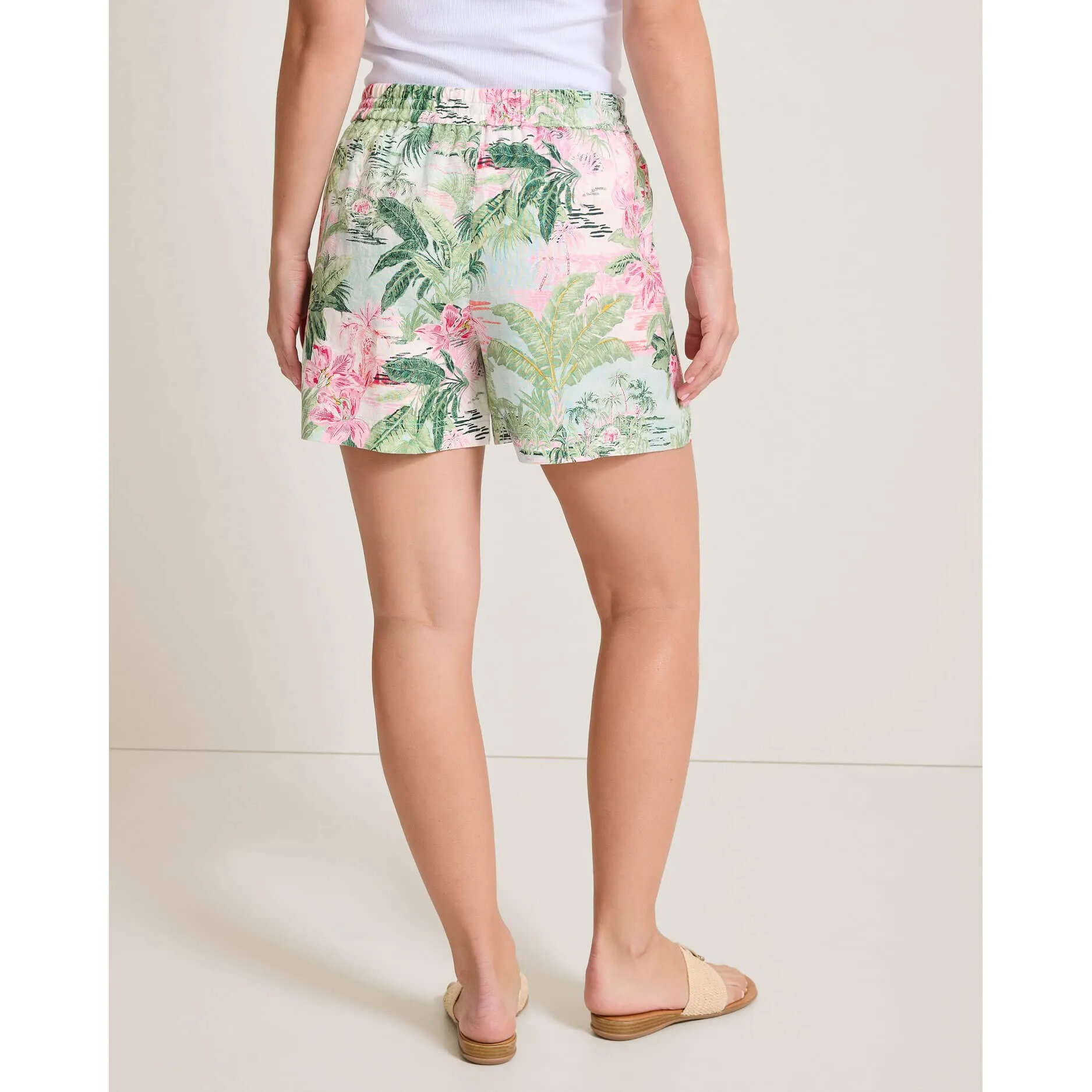 Tommy Bahama Women's Garden Villa Easy Linen Shorts - Canal Blue Tommy Bahama Clothing