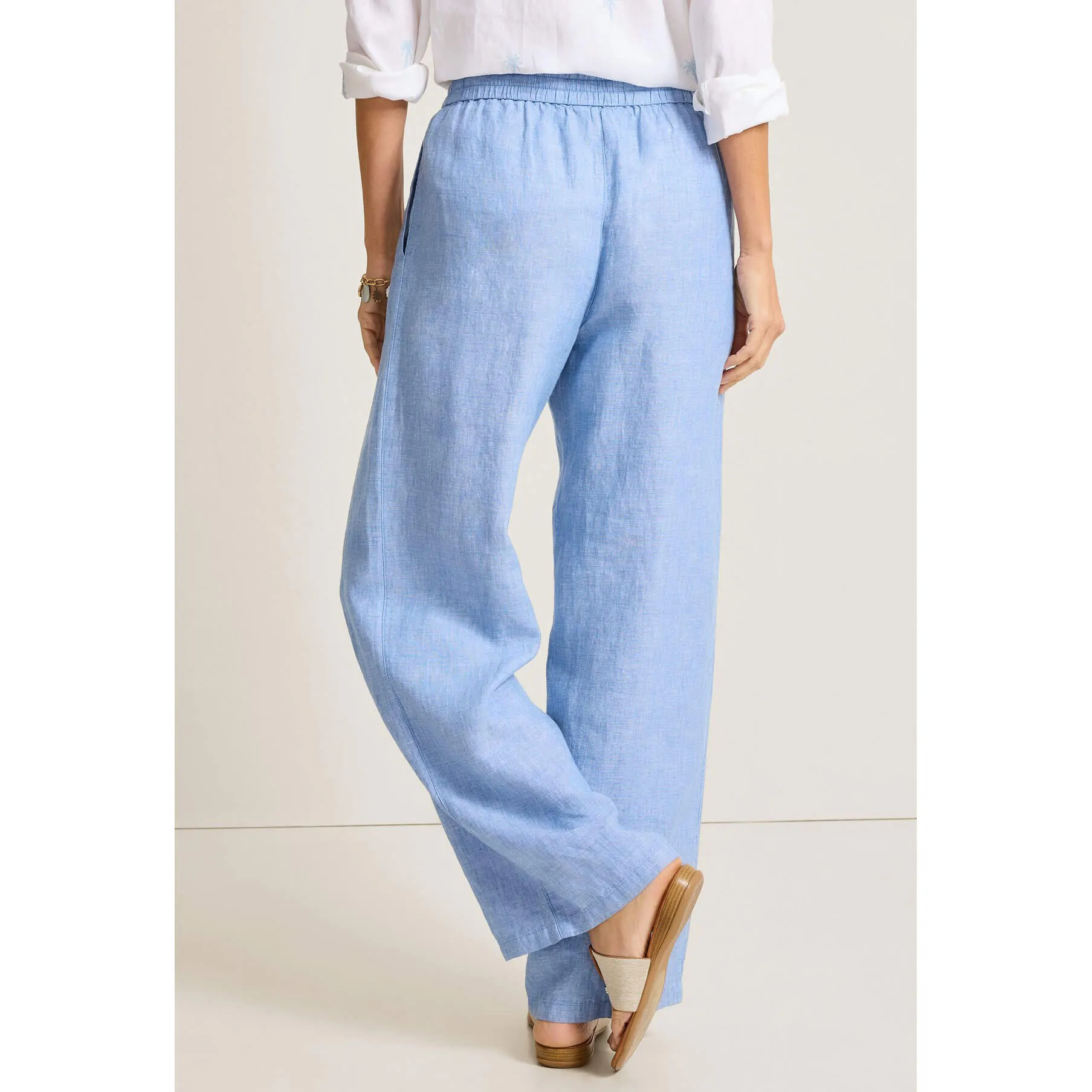 Tommy Bahama Women's Two Palms Easy Linen Pants - Buccaneer Blue Tommy Bahama Clothing