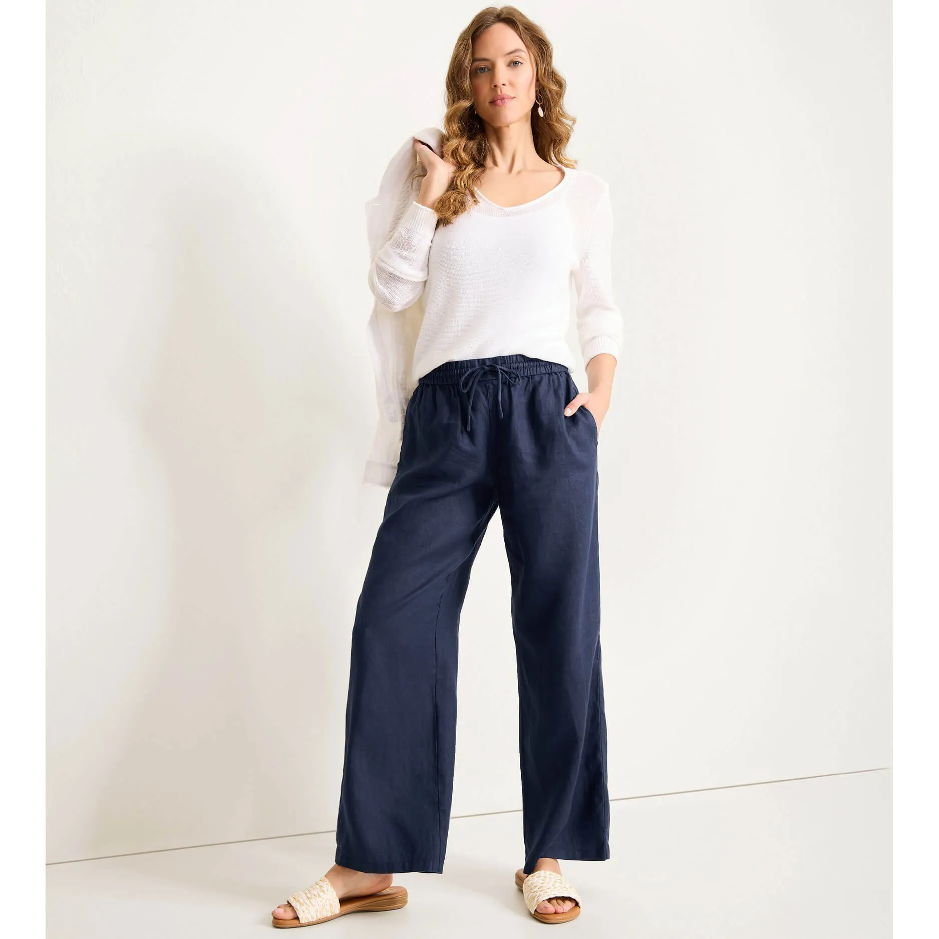 Tommy Bahama Women's Two Palms Easy Linen Pants - Coastline Tommy Bahama Clothing
