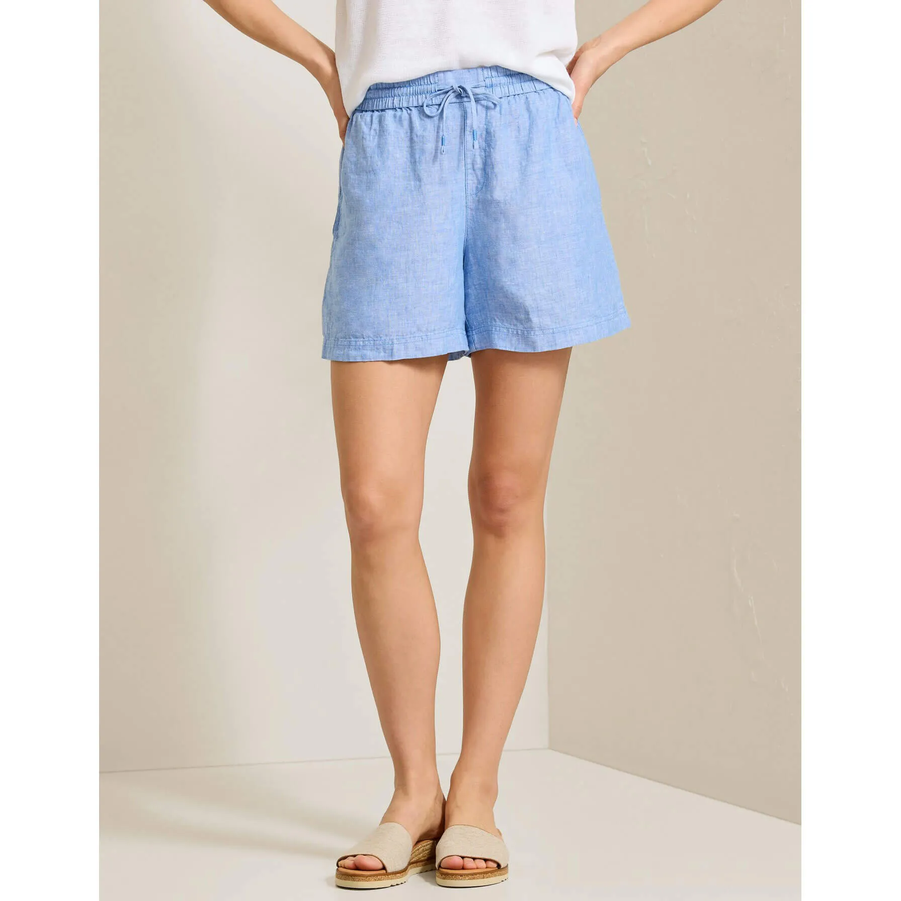 Tommy Bahama Women's Two Palms Easy Linen Shorts - Buccaneer Blue Tommy Bahama Clothing
