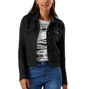 Tommy Bahama Women's Two Palms Raw Edge Jacket - Black Tommy Bahama Clothing