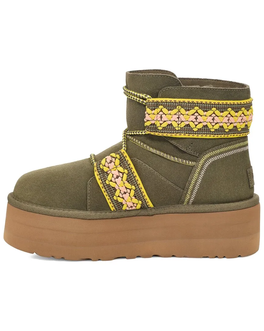 UGG Classic Mini II Braid Platform Suede Classic Boot Ugg Shoes