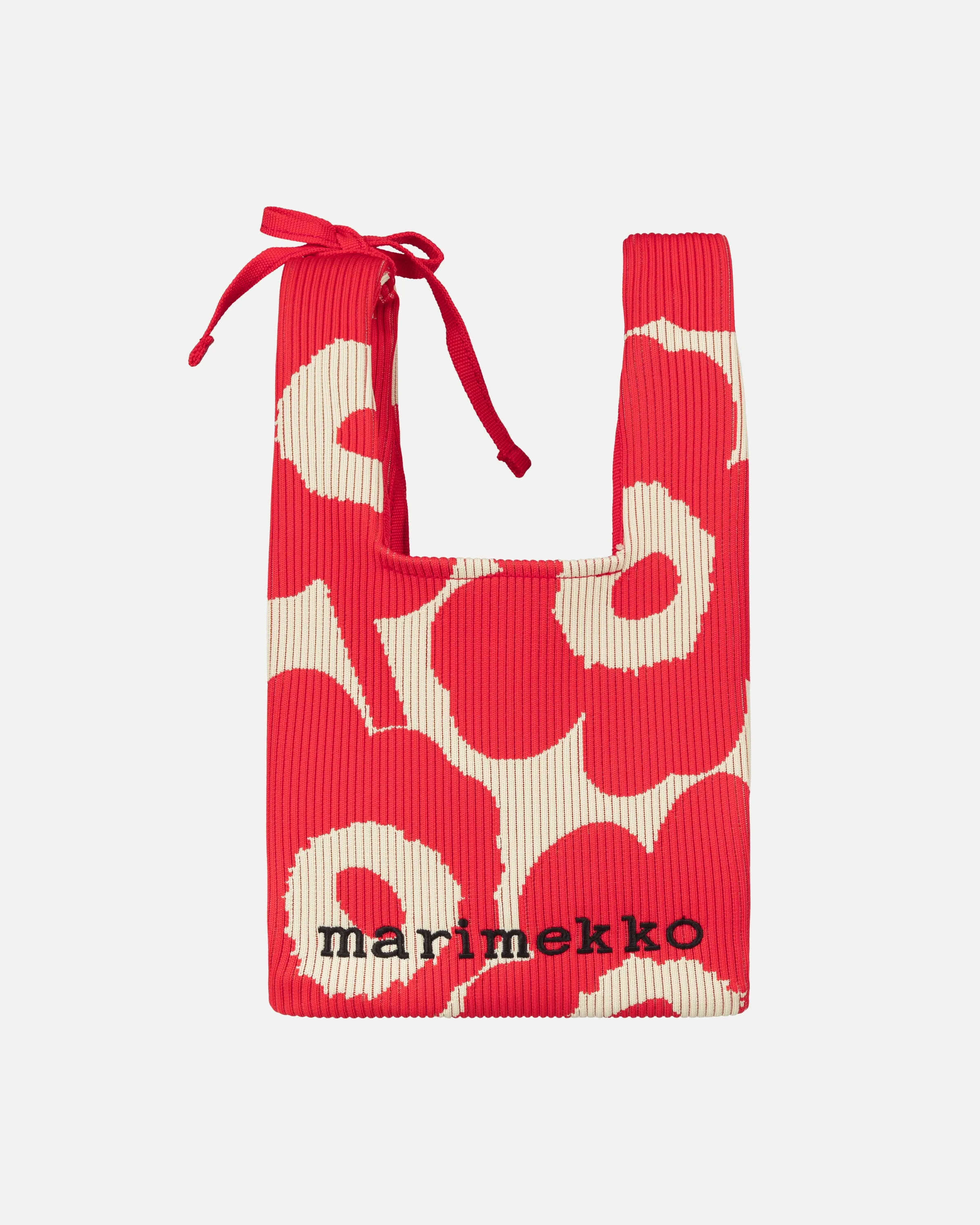 Unikko Knitted Mini Tote Bag 18X18X12cm Clothing_Marimekko