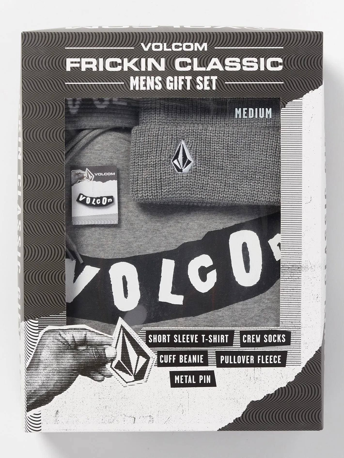 Volcom 2023 Frickin Classics Gift Set Heather Grey Volcom