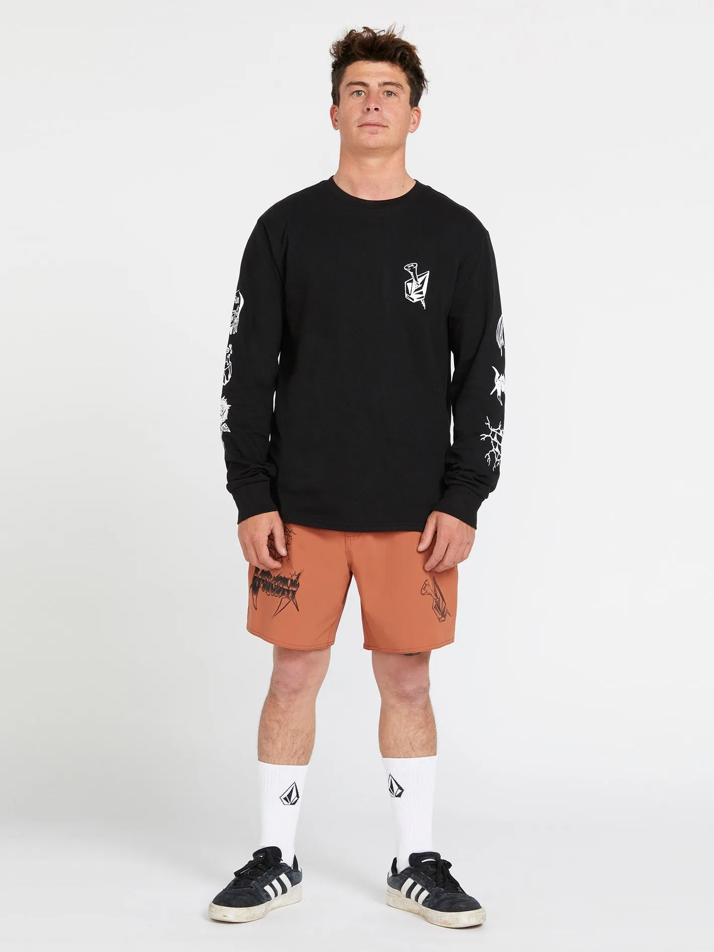 Volcom About Time Long Sleeve Tee Black Volcom