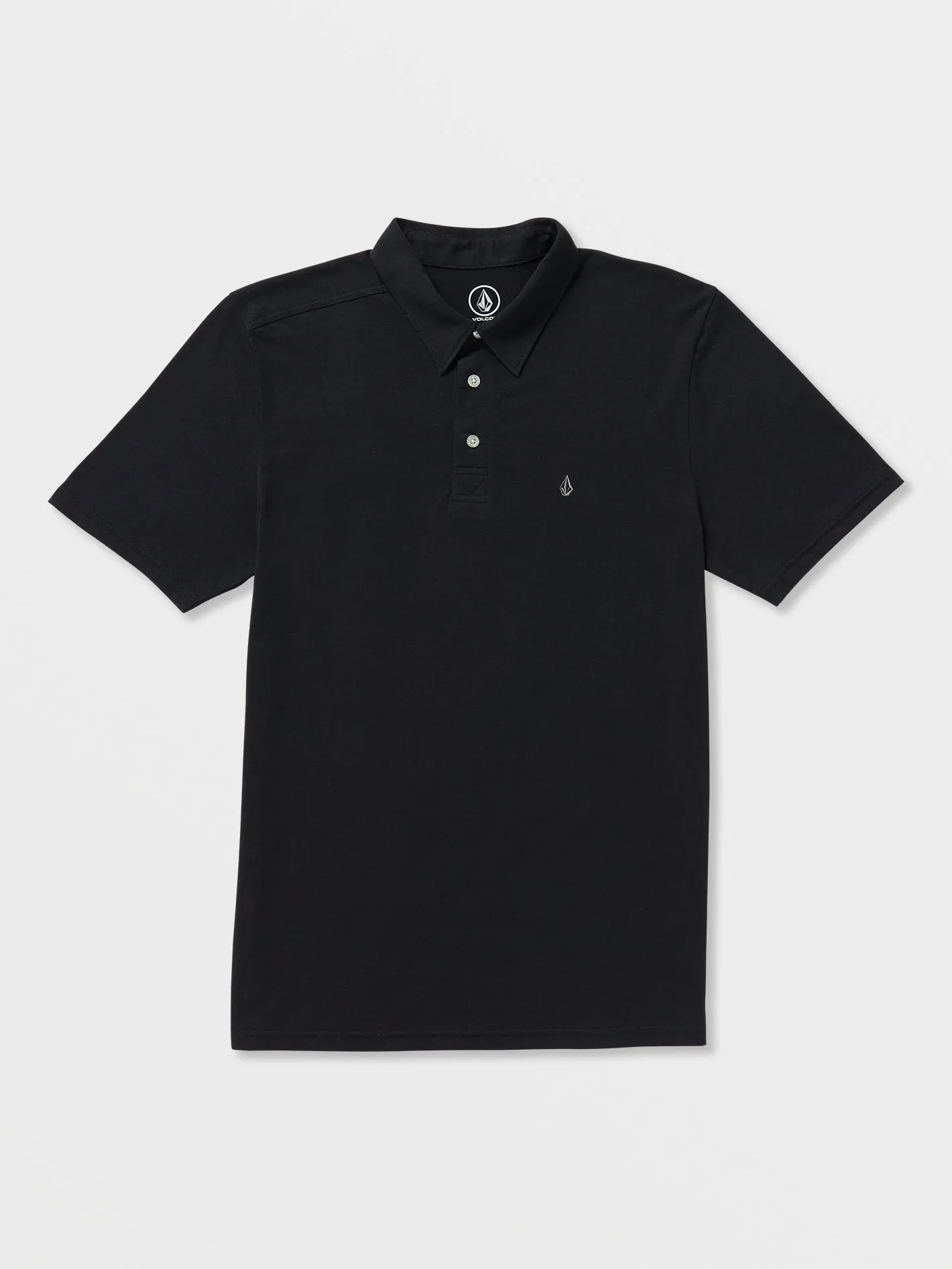 Volcom Banger Men's Short Sleeve Polo Shirt Tinted Black Volcom