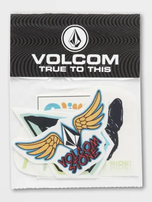 Volcom Caiden Sticker Pack Assorted Colors Volcom