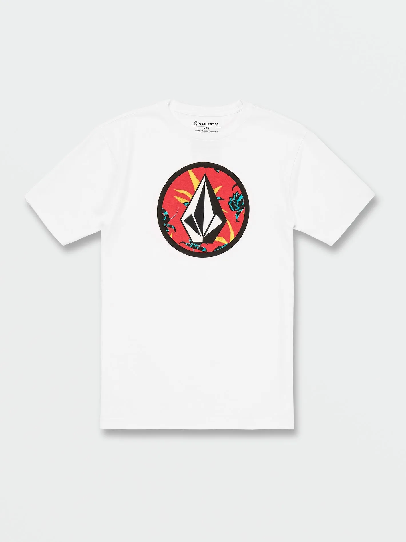 Volcom Circle Stone Short Sleeve Tee White Combo Volcom