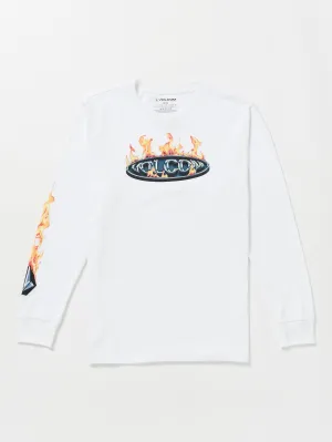 Volcom Combust Long Sleeve Tee White Volcom