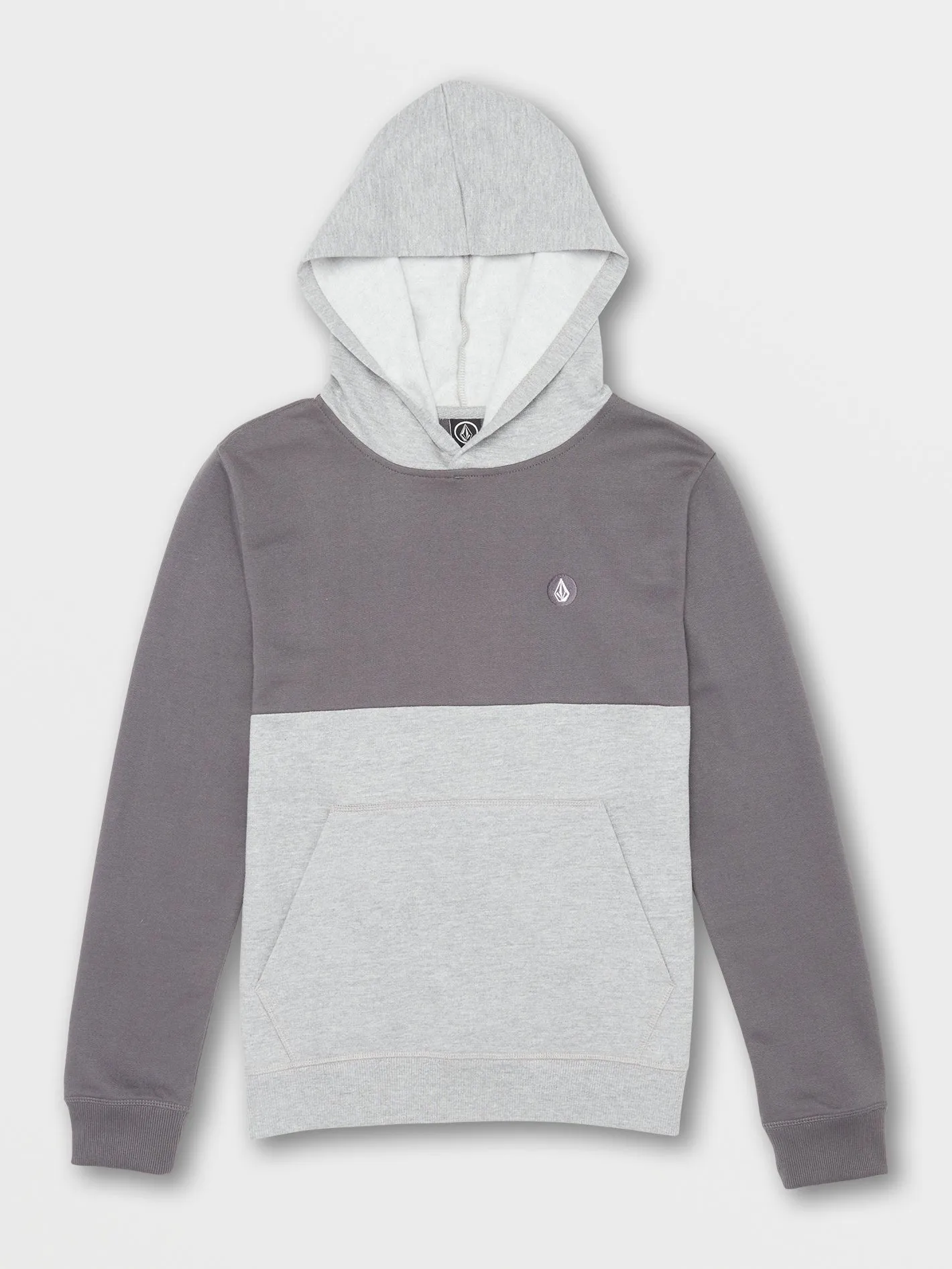 Volcom Contrast Pullover Fleece Hoodie Asphalt Black Volcom