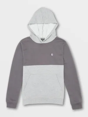 Volcom Contrast Pullover Fleece Hoodie Asphalt Black Volcom