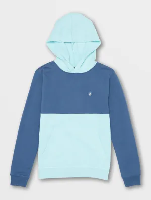 Volcom Contrast Pullover Fleece Hoodie Smokey Blue Volcom