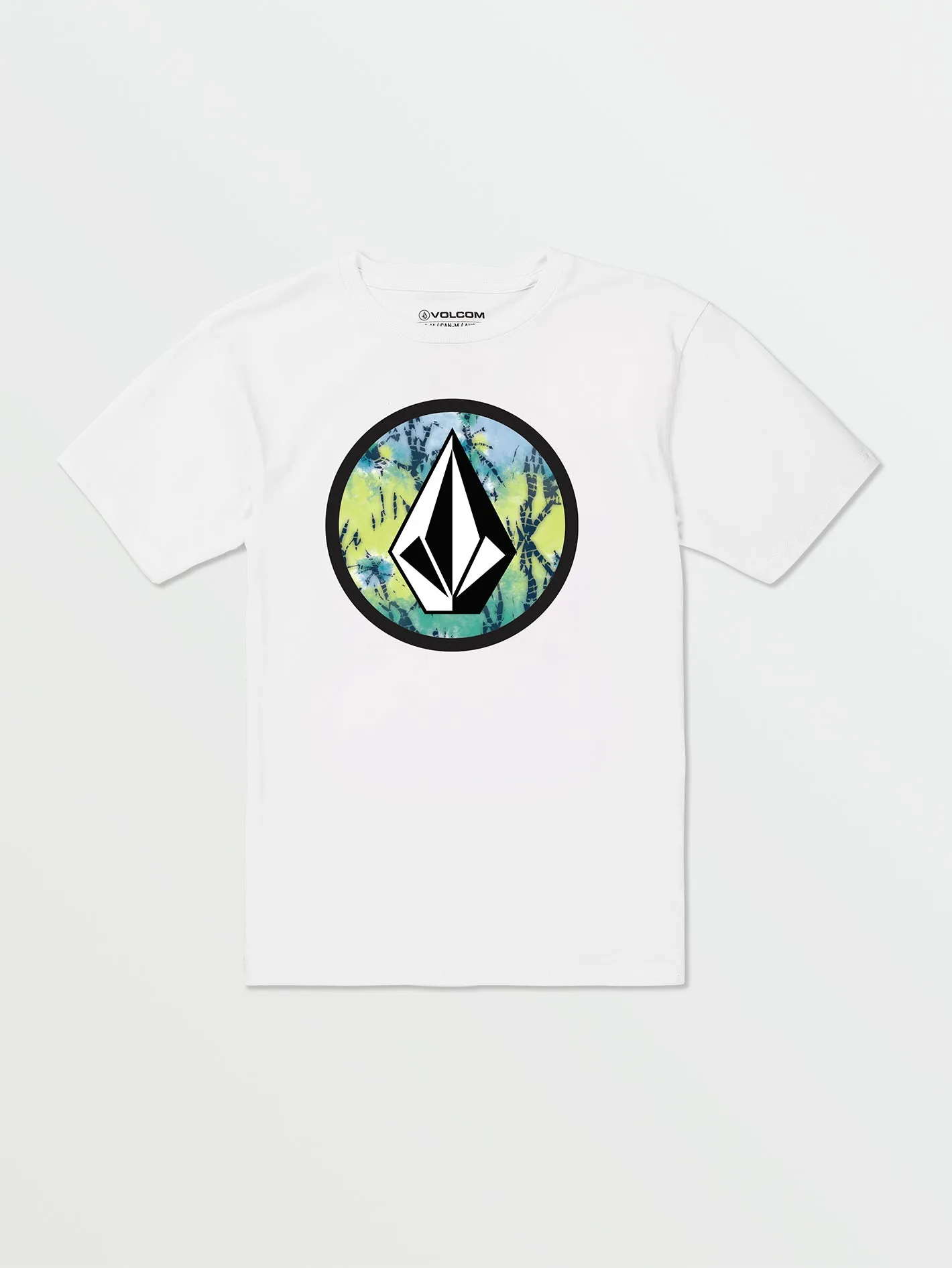 Volcom Crisp Stone Fill Short Sleeve Tee White Volcom