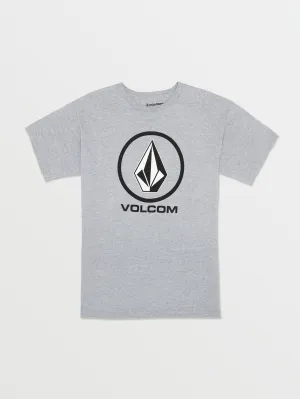 Volcom Crisp Stone Short Sleeve Tee Heather Grey Volcom