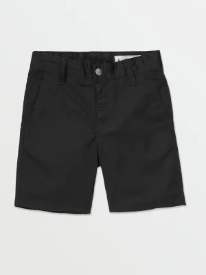 Volcom Frickin Chino Boys Shorts (Age 2-7) Black Volcom